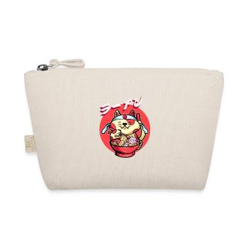 Drôle de chat mange des ramen mignon japonais - Trousse biologique - nature - Devant