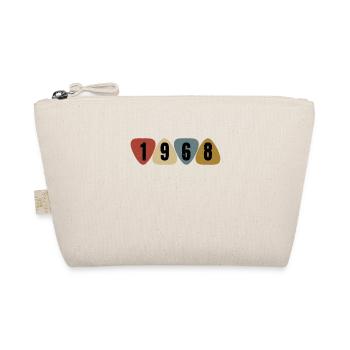 Born 1968 guitarist guitar pick - Organic Pouch - nature - Front