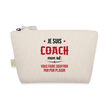 Coach Sportif Humour Entraîneur Idée Cadeau - Trousse biologique - nature - Devant