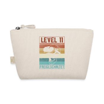 Level 11 Jahre Junge Gamer 11. Geburtstag - Bio-Täschchen - Natur - Vorne