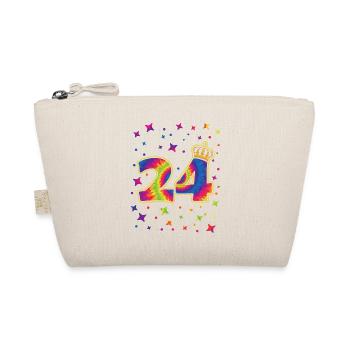 Tie-dye fête d’anniversaire 24 ans 24 ans - Trousse biologique - nature - Devant