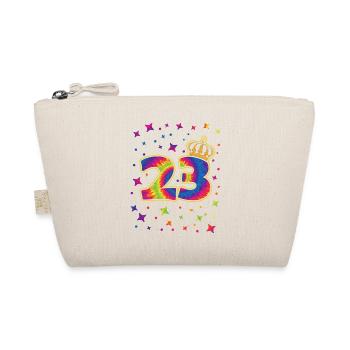 Tie-dye 23rd Birthday Party 23 Years Old Celebrant - Organic Pouch - nature - Front