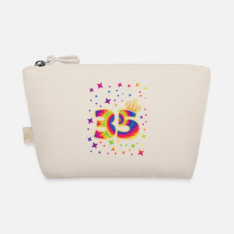 Tie-dye 45th birthday party 45 years old Organic Pouch