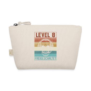 8. Geburtstag Gamer Level 8 Jahre - Bio-Täschchen - Natur - Vorne
