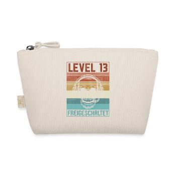 13. Geburtstag Gamer Level 13 Jahre - Bio-Täschchen - Natur - Vorne