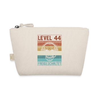 44. Geburtstag Gamer Level 44 Jahre - Bio-Täschchen - Natur - Vorne