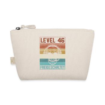46. Geburtstag Gamer Level 46 Jahre - Bio-Täschchen - Natur - Vorne