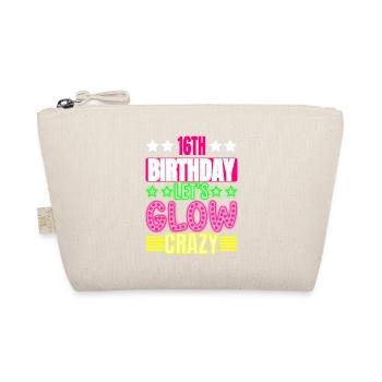 Sweet Sixteen Let's Glow Crazy Colorful - Organic Pouch - nature - Front