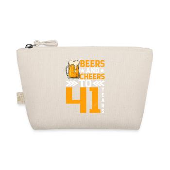 Cheers And Beer On 41 Years Frothy Mug Of Beer - Organic Pouch - nature - Front