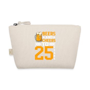 Prost Und Bier Auf 25 Jahre Frothy Mug Of Beer - Bio-Täschchen - Natur - Vorne