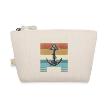 Captain Papa Sailboat Anchor Sailor Papa - Organic Pouch - nature - Front