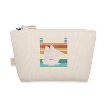 Sailing is my therapy Sailboat Funny Sail - Organic Pouch - nature - Front