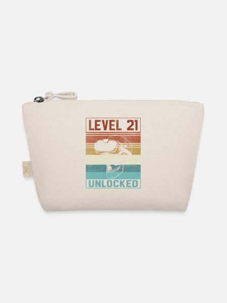 21st Birthday Gamer - Bio-Täschchen - Natur - Vorne