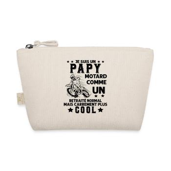 Je Suis Un Papy Motard Comme un Retraité Plus Cool - Trousse biologique - nature - Devant