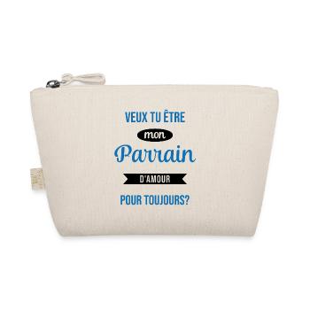 Veux Tu Être Mon Parrain d'amour pour toujours - Trousse biologique - nature - Devant