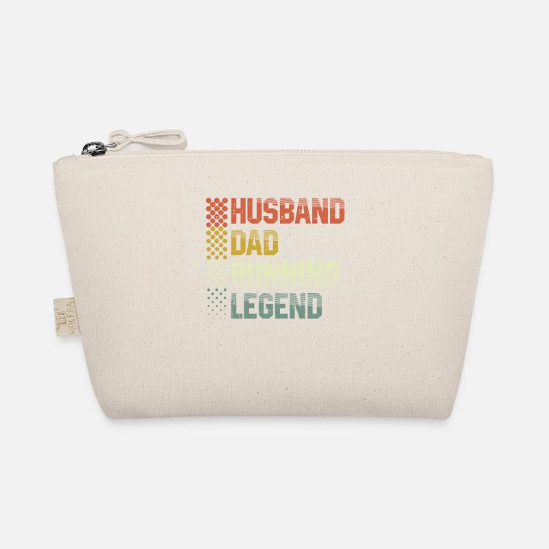 Husband Father Running Legend Runner Marathon Organic Pouch