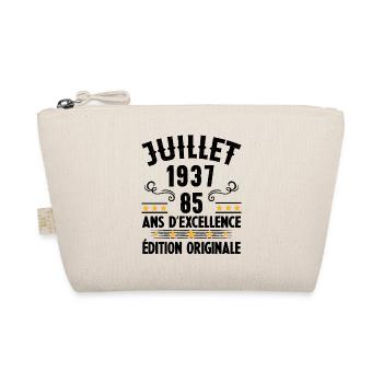 85 Ans Anniversaire Vintage Né(e) en Juillet 1937 - Trousse biologique - nature - Devant