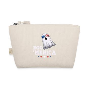 Ghost Boo Merica 4 juillet Drapeau américain USA - Trousse biologique - nature - Devant