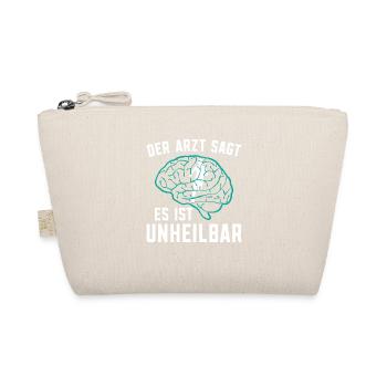 Läufer Marathon Bekleidung Der Arzt sagt es ist - Bio-Täschchen - Natur - Vorne