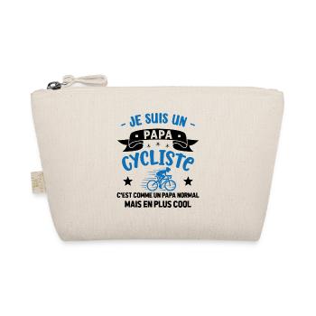 Je suis un Papa Cycliste Humour Vélo - Trousse biologique - nature - Devant