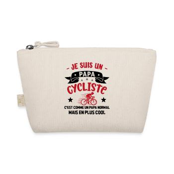 Je suis un Papa Cycliste Humour Vélo - Trousse biologique - nature - Devant