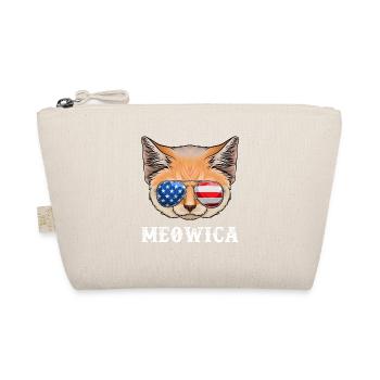 Cat 4th of July Men Women Kitten USA American Flag - Bio-Täschchen - Natur - Vorne
