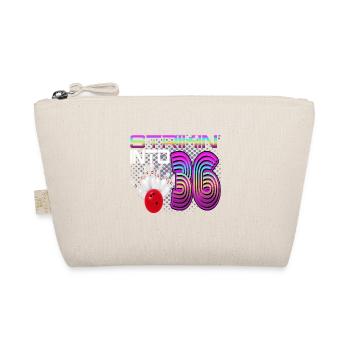 Striking Into 36 Bowling Bowler 36th Birthday - Organic Pouch - nature - Front