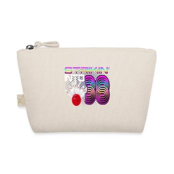 Striking Into 38 Bowling Bowler 38th Birthday - Organic Pouch - nature - Front