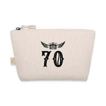 70 Number crown - Organic Pouch - nature - Front