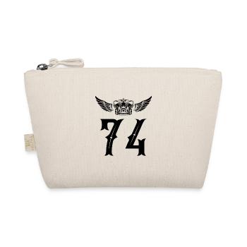 74 Number crown - Organic Pouch - nature - Front