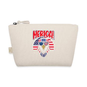 Patriotic Eagle Drapeau américain 4 juillet - Trousse biologique - nature - Devant
