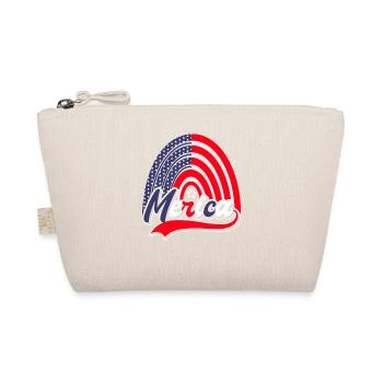 Merica July 4 America Rainbow USA - Organic Pouch - nature - Front
