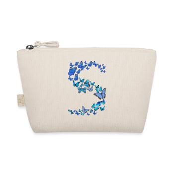 Blue Butterflies Women Girls - Organic Pouch - nature - Front