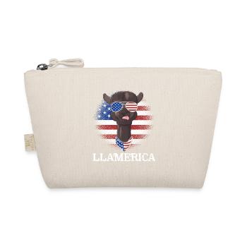Patriotic Llama USA 4 juillet - Trousse biologique - nature - Devant