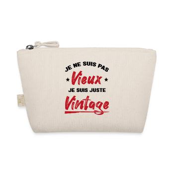 Je Ne suis Pas Vieux Je suis Juste Vintage - Trousse biologique - nature - Devant