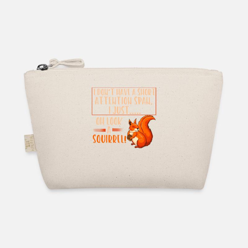 Short attention squirrels Organic Pouch