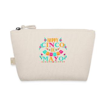 Cheerful Cinco De Mayo Mexican Fiesta - Organic Pouch - nature - Front
