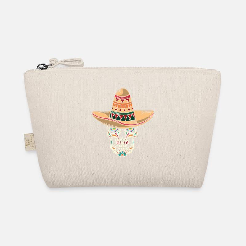 Crâne mexicain Sombrero Cinco de Mayo Trousse biologique