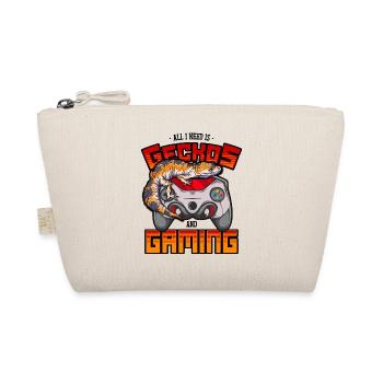 Leopard Gecko & Gaming Lizard Video Game Reptile - Organic Pouch - nature - Front