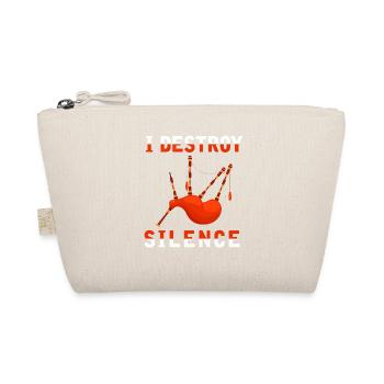 Loud bagpipes Musical instrument Funny - Organic Pouch - nature - Front