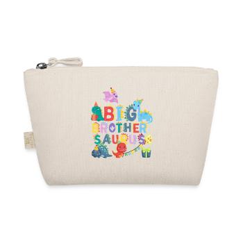 Big brother Saurus | Rawr Dinosaur Tshirt | - Organic Pouch - nature - Front