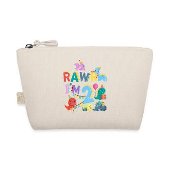 Rawr Ich Bin 2 | Rawr Dinosaurier | 2. Geburtstag - Bio-Täschchen - Natur - Vorne