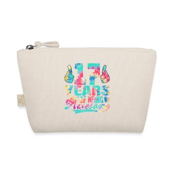 17th birthday or anniversary 17 years of being - Organic Pouch - nature - Front