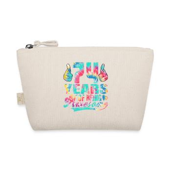 74th birthday or anniversary 74 years of being - Organic Pouch - nature - Front