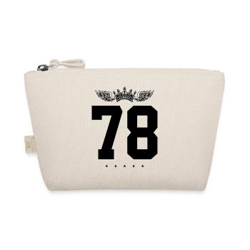 78 Number crown - Organic Pouch - nature - Front