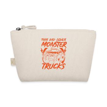 Monstertrucks Fan Mädchen Jungen Monstertruck - Bio-Täschchen - Natur - Vorne