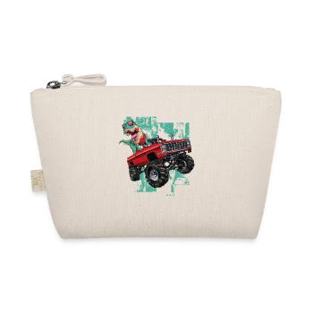 Monster Truck Trex Young Monster Trucks Dinosaurs - Organic Pouch - nature - Front