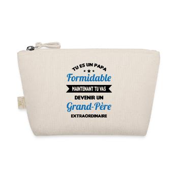Futur grand-père cadeau annonce de grossesse - Trousse biologique - nature - Devant