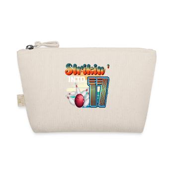 Strikin' Into 17 Bowling Bowler Celebration For the 17th anniversary of the Bowling Bowler - Organic Pouch - nature - Front