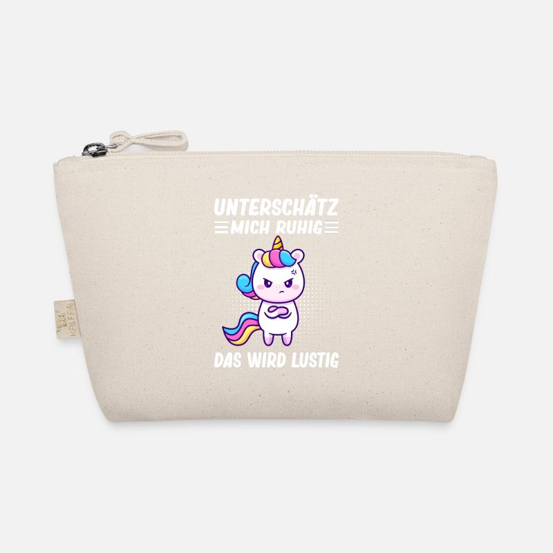 Lustiger Spruch Einhorn Motiv Statement Sarkasmus Bio-Täschchen